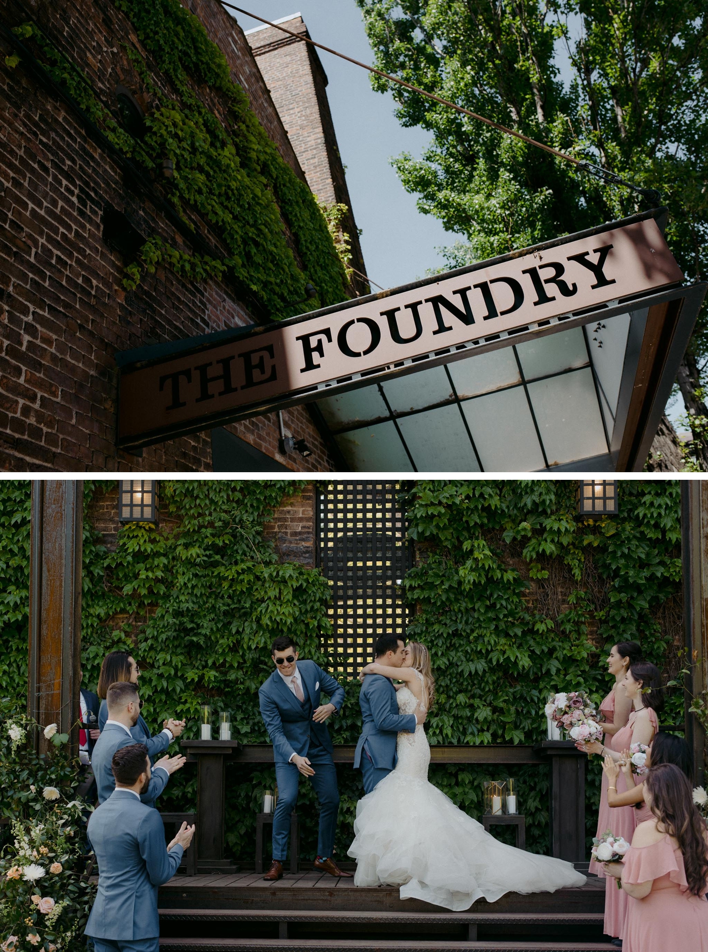  Intimate wedding at The Foundry in Long Island City, NY